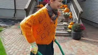 Крылечко в тыквах | Porch in pumpkins