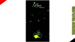 Template Video Background Full Screen | Heart Effect | Kinemaster Template Black Screen