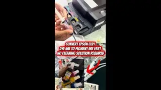 Stop Wasting Ink! Turn Dye Ink into Pigment Ink Easily 😱| NO CLEANING SOLUTION NEEDED 💧🔥