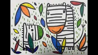 Как нарисовать Зебру,урок рисования для детей.  How to Draw a Zebra, drawing lesson for children