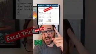 Copy a tab/worksheet in Excel - LONG and FAST way! #excel #exceltips