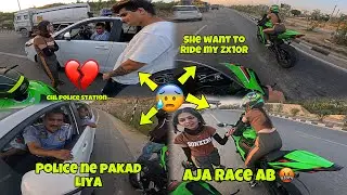 She want to Ride My Zx10R 😍 || Police ne pakad liya 💔 ||