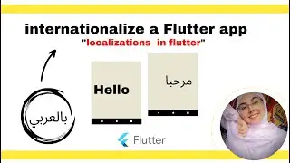 flutter tutorial - how to internationalize a Flutter application (Flutter app Languages )[Arabic]