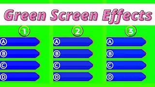 Quiz green screen template |green screen effects for quiz | 