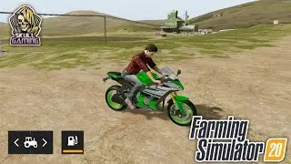 Sowing Largest Field & All New Bike in Farming Simulator 20, FS20 | Timelapse 