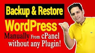Backup & Restore WordPress from cPanel without any Plugin! ⚠️ 