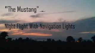 RC Plane with Lights Flight