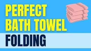 How to Fold Bath Towels Perfectly | Hotel Tips #Shorts