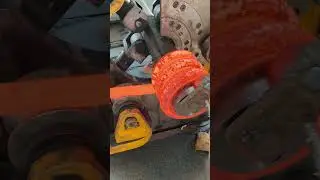 Production process of shock absorbing springs for subway wheels #machine #factory #springs