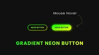Gradient neon button using HTML and CSS
