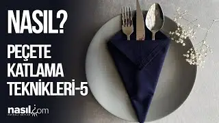 Külah Şeklinde Pratik ve Şık Peçete Katlama Tekniği! -5