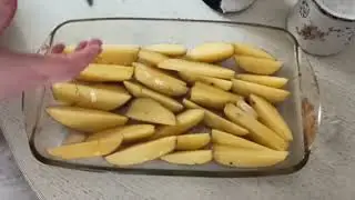 Сделал запечённое дорадо с картофелем 🐟🥔