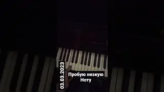 Пробую низкую ноту 