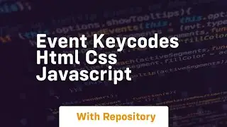 Event keycodes html css javascript