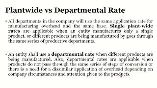 Accounting for Factory Overhead