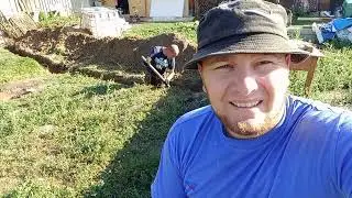 ‼️## Купил жмых, копаем траншею  под воду в новый сарай ##‼️