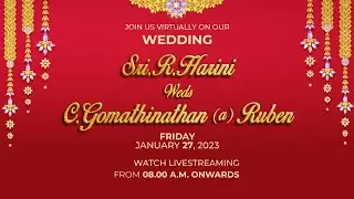 Harini💕 Ruben  | Wedding | 27th January  2023