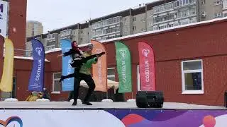Выступление под Русский народный стиль Акробатика Мяконьких Александр, Жунусова Жибек