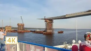 Волга: самый длинный мост автомагистрали М12 в процессе строительства