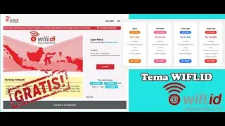 Tema Login Page Mikrotik Seperti WIFI.ID Telkom -  Gratis