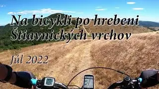 Štiavnické vrchy, zo sedla horského bicykla