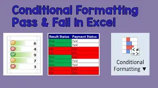 Conditional Formatting Pass & Fail in Excel | বাংলায় এক্সেলে কন্ডিশনাল ফরমেটিং এর ব্যবহার