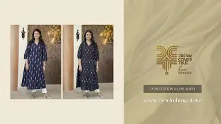 Pure Cotton A-line Kurti
