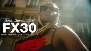 Sony FX30 CINEMATIC VIDEO FOOTAGE with Sigma 18 - 50 F 2 8 /  Video portrait in Paris