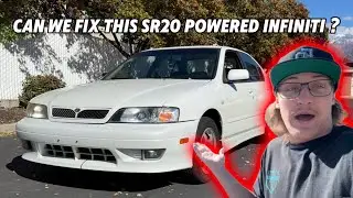 Attempting to FIX a SR20 Powered INFINITE G20 for PROFIT $$$ (+FWD BURNOUTS)