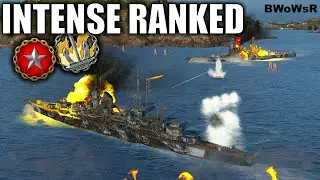 X HINDENBURG - 1 VS 3 - Intense Ranked - 4 Kills - 3k XP- World of Warships