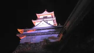 2024.11.05 夜の高知城に登る