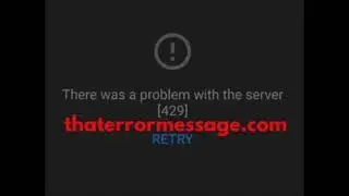 There was a problem with the server [429] (YouTube)