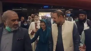 مریم نواز شریف کا لشکر ائیر پورٹ پر پہنچ گیا،ایئرپورٹ پر مریم نواز کا راستے کس نے صاف کیا