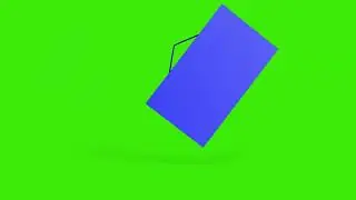 3D paper plane icon animation message paper green screen footage | 4K footages | GreenScreen Vfx
