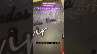 Letreiro em EVA para chá de senhoras