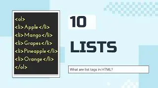 HTML Lists