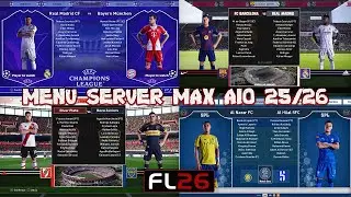 MENU SERVER MAX AIO 25-26 / INSTALATION - FOOTBALL LIFE 2026