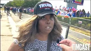 Interviewing Haitians Protesting outside Trump Rally
