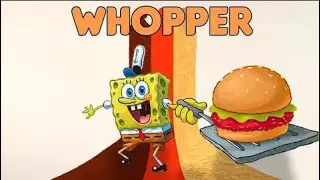 [Reupload] Whopper whopper whopper Ad but SpongBob sings it