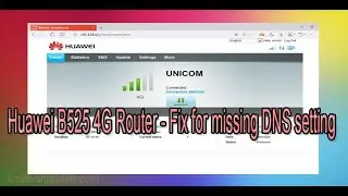 Add DNS to Huawei B525 4G Router
