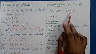 Theory of Computation: Basic Definitions in Automata Theory