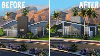 BG Mid Century 💚 7 DAYS OF BASE GAME! 💚 Day 2 - The Sims 4: Speed Build