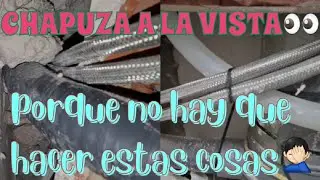 como ARREGLAR CHAPUZA!! hecha con LATIGUILLOS, para VER y no CREER,PIENSALO ANTES E INFORMATE