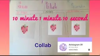 10 minute 1 minute and 10 second drawing challenge | Collab with Artstagram | Emma Lou