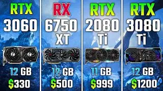 RTX 3060 против RX 6750 XT против RTX 2080 Ti против RTX 3080 Ti   Тест в 7 играх