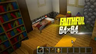 Texture Pack Faithful Cocok Untuk Survival MCPE 1.19 || Texture Mcpe 64x64 100% Work