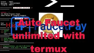 Termux new script| earn $5 trx btc auto Faucet 100% work anti captcha