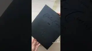 Black Embossed Celebration Card with Black Foil 🖤🪄