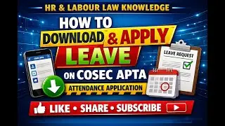 HOW TO DOWNLOAD & APPLY LEAVE ON COSEC APTA ATTENDANCE APPLICATION