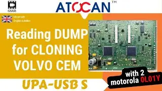 Reading dump for cloning Volvo CEM on two motorolas 0L01Y by UPA USB-S